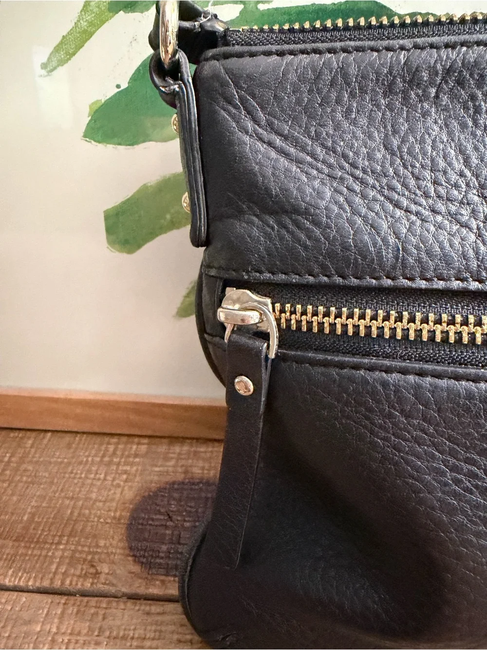 KATE SPADE Black Leather Crossbody